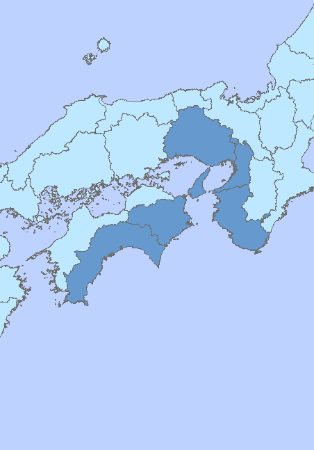 和歌山県～高知県の太平洋沿岸