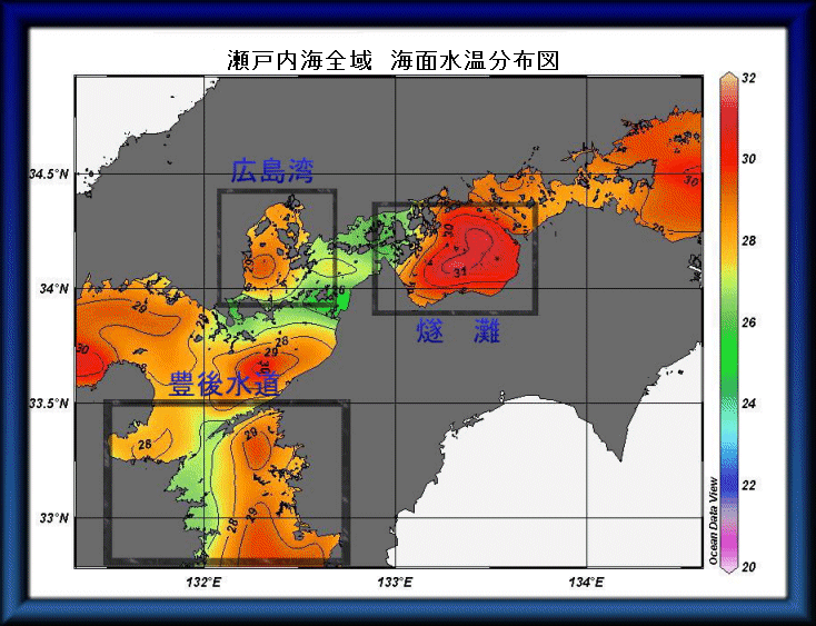 瀬戸内海の海域図