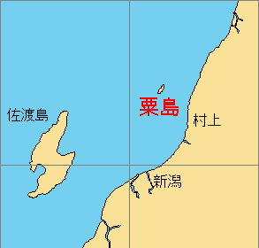 粟島験潮所の概位図