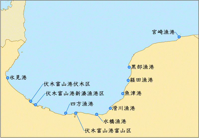 富山県位置図