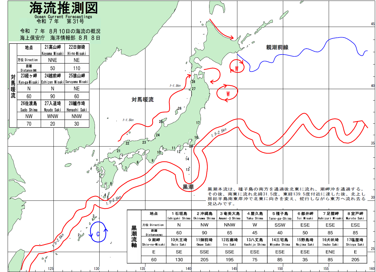 海流推測図