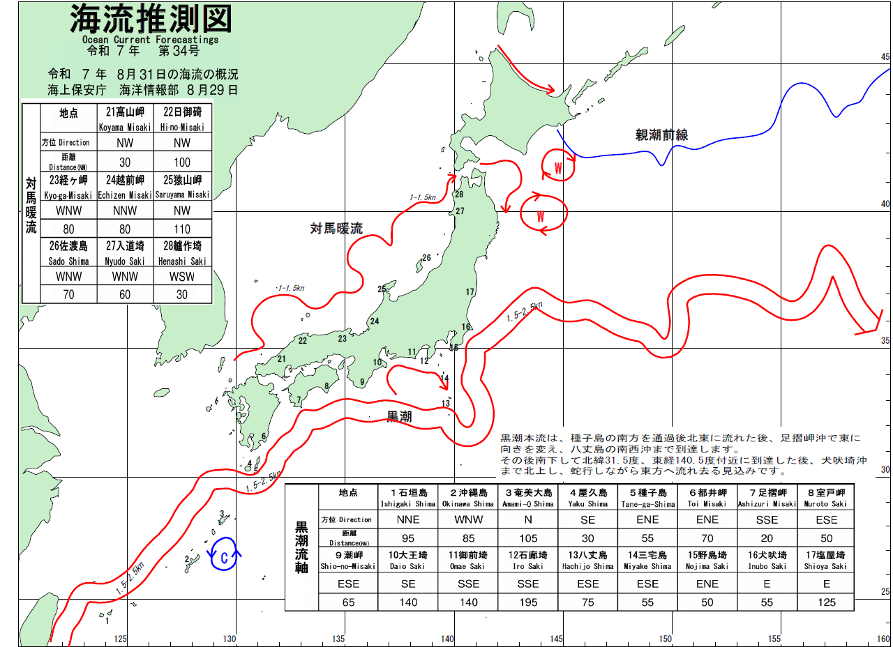 海流推測図