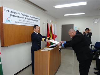 Certificate presented