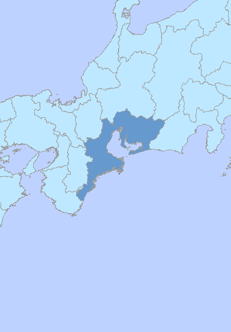 愛知県～三重県の太平洋沿岸