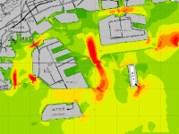 津波シミュレーションマップサンプル図