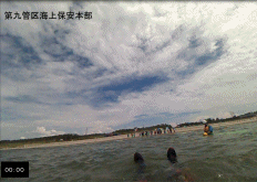 離岸流の動画